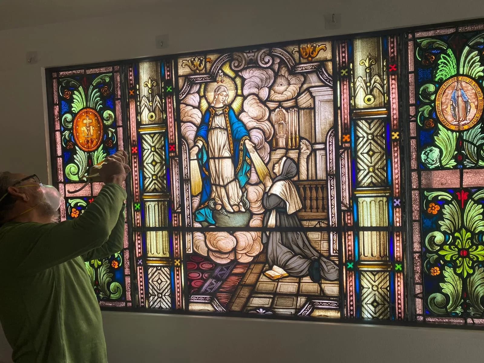 Stained Glass Repair & Maintenance stained glass project visual in Riverside, California
